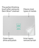 Gold & Silver Polishing Cloth with callouts