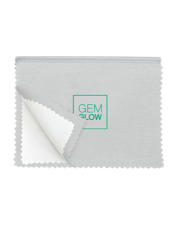 Gold & Silver Polishing Cloth with corner folded up