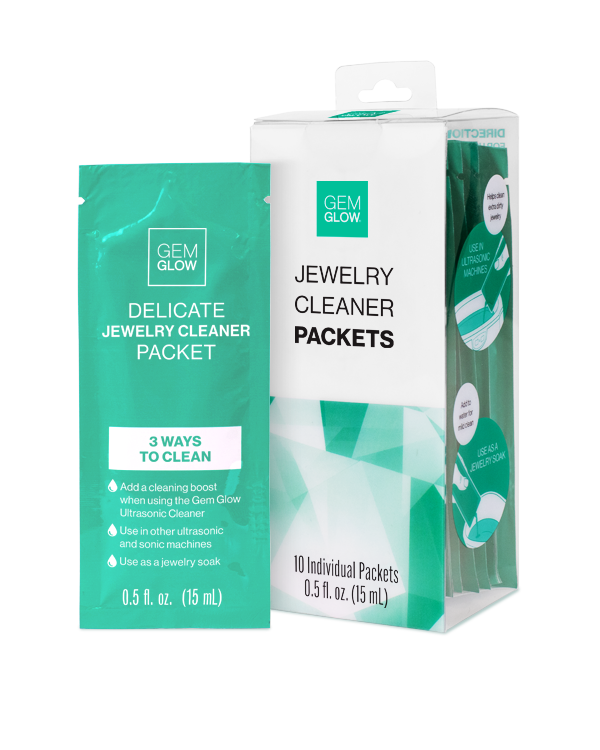 Jewelry Cleaner Packet with packaging