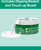 An image showcasing the jewelry dipping basket and touch-up brush included with the GEM GLOW 7.5oz Fine Jewelry Cleaner.