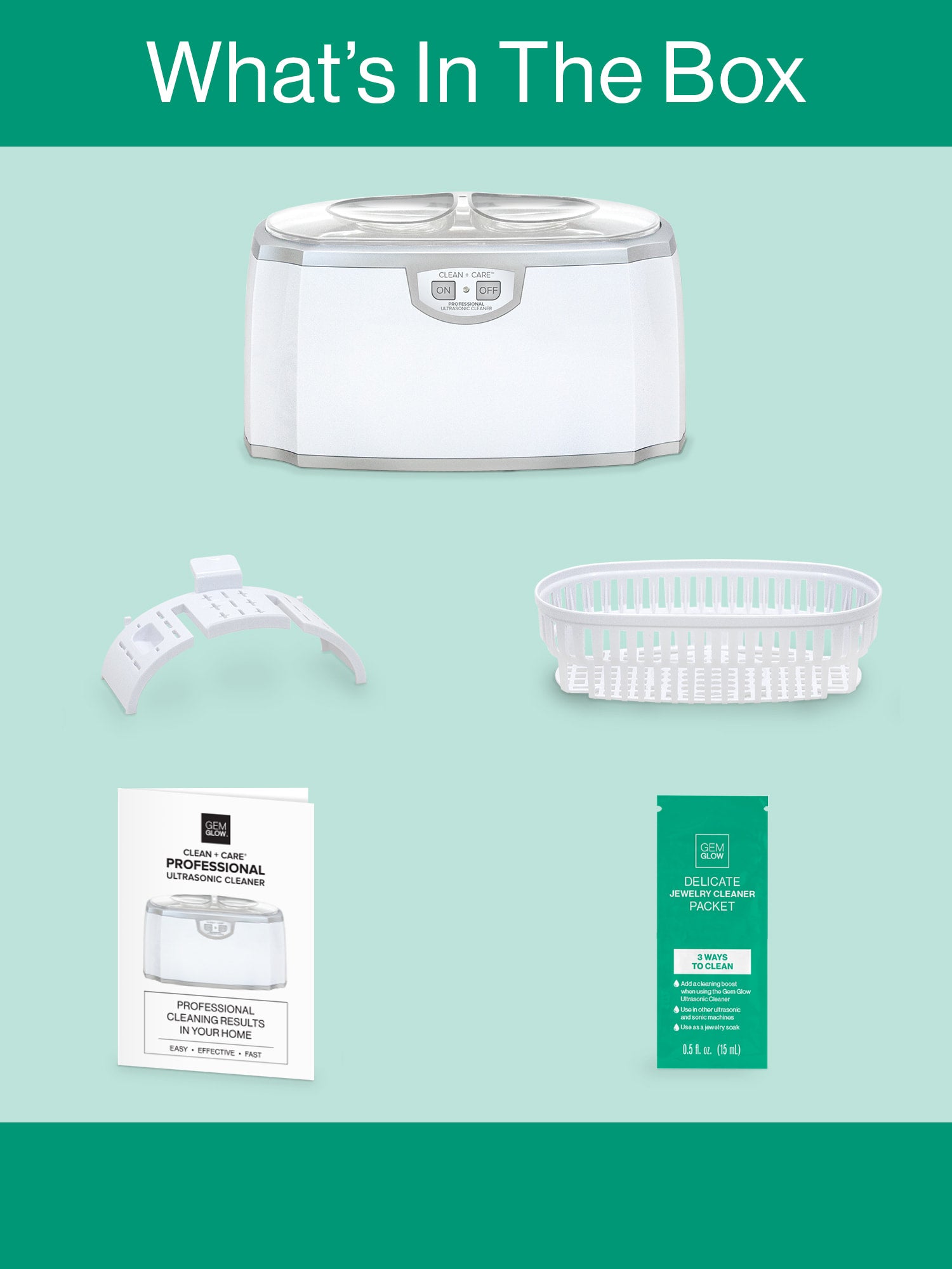 Gem Glow Professional Ultrasonic Cleaner