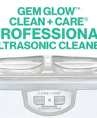 Product overview video explaining the GEM GLOW Ultrasonic Cleaner, an at-home jewelry cleaning device.